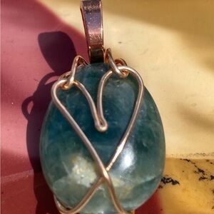 Blue Apatite stone Pendant